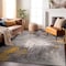 World Rug Gallery Bari Contemporary Abstract Art Area Rug 5' X 7' Yellow 4055YELLOW5X7 - alternate 9